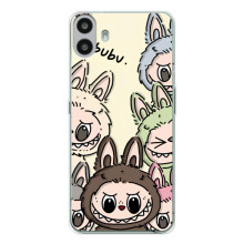 Чехол с Лабубу на Nothing CMF Phone 1 (Коллаж Лабубу)