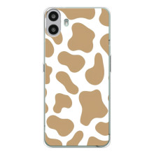 Чохол з принтом корови на Натінг ЦМФ Фон 1 (Бежевий принт)