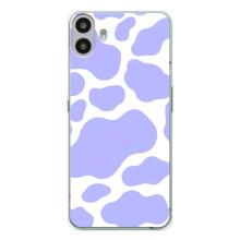 Чохол з принтом корови на Натінг ЦМФ Фон 1 (Фіолетовий принт)