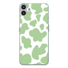 Чохол з принтом корови на Натінг ЦМФ Фон 1 (Зелений принт)