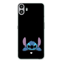 Чехол с принтом Стич на Nothing CMF Phone 1 (Стич на черном)