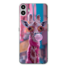 Чехол с принтом стильные животные для Натинг ЦМФ Фон 1 (Стильный жирав)