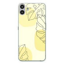 Силиконовый чехол с принтом в цветах на Nothing CMF Phone 1