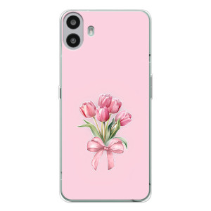Чехол с розовым рисунком для Nothing CMF Phone 1