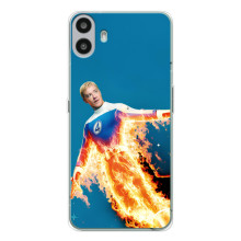 Чохол з принтом Фантастична четвірка для Nothing CMF Phone 1 – Людина-факел