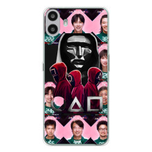 Чохол Гра в кальмара для Nothing CMF Phone 1 – Персонажі гри кальмара