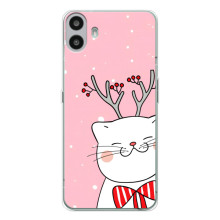 Новорічні Чохли для Натінг ЦМФ Фон 1 (VPrint) – Зимовий кіт