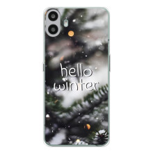 Новорічні, Святкові Чохли для Nothing CMF Phone 1 - 2024 год (Hello winter)