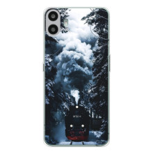 Новорічні, Святкові Чохли для Nothing CMF Phone 1 - 2024 год (Зимовий потяг)