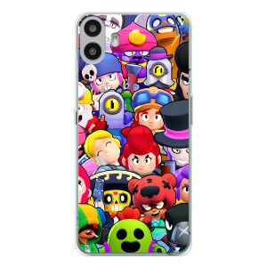 Силіконовый Чохол на Nothing CMF Phone 1 з картинкою Brawl Stars (Персонажі)