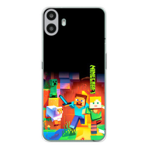 Чехлы для Nothing CMF Phone 1 (Персонажи Майн Крафт) – Герой Майнкрафт