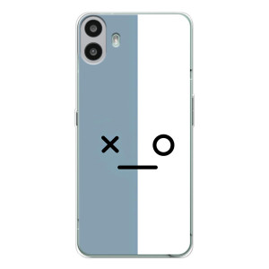 Силиконовые Чехлы (смешные стикеры) для Nothing CMF Phone 1 – Серо-белый