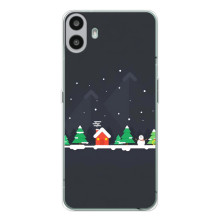 Силіконовий бампер на різдво для Nothing CMF Phone 1 (Місто зимове)