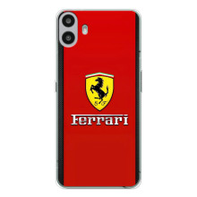Силіконовий бампер з картинкою машини на Nothing CMF Phone 1 (Ferrari Logo)