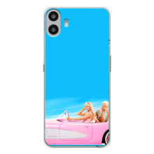 Силіконовый Чохол Барбі фільм на Nothing CMF Phone 1 (Барбі і Кен)
