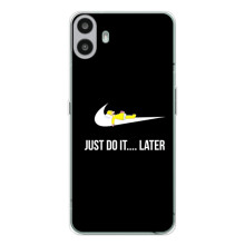 Силіконовый Чохол на Nothing CMF Phone 1 з картинкою НАЙК (Later)