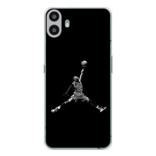 Силіконовый Чохол Nike Air Jordan на Модель телефону українськими літерами та цифрами виглядатиме так: Нотінг ЦМФ Фон 1. – Джордан
