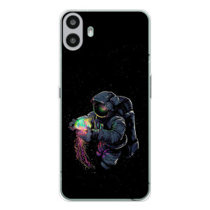 Силіконовый Чохол з принтом "Космонавти" на Nothing CMF Phone 1 – В руках земля