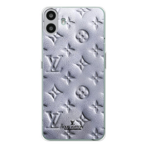Текстурный Чехол Louis Vuitton для Носинг СМФ Фон 1 (Белый ЛВ)