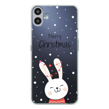 Зимні Чохли для Натінг ЦМФ Фон 1 - прозорий фон (Різдвяний заєць)