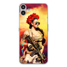 ЗСУ Чохли (TPU) для Nothing CMF Phone 1 (Жінка солдат)