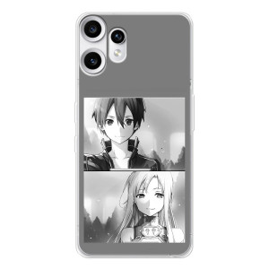 Чехол с персонажами АНИМЕ на Nothing CMF Phone 2 Pro – Кирито-Асуна