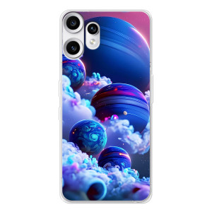 Чехлы КОСМОС для Nothing CMF Phone 2 Pro – Синие планеты