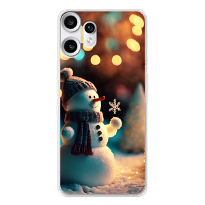 Чехлы на Новый Год Nothing CMF Phone 2 Pro – Снеговик праздничный