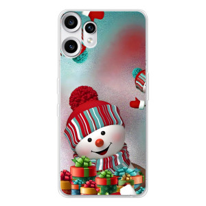 Чехлы на Новый Год Nothing CMF Phone 2 Pro – Снеговик в шапке