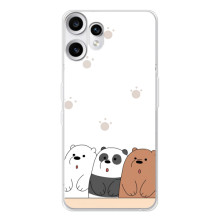 Чохли з зображенням різних тварин на Nothing CMF Phone 2 Pro (Здивовані ведмедики)
