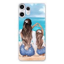 Чехол с печатью для Nothing CMF Phone 2 Pro - (Мама с ребенком) (AlphaPrint) (Мама с доченькой)