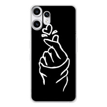 Чохол (Знак сердечка) для Nothing CMF Phone 2 Pro – Сердечко на чорному