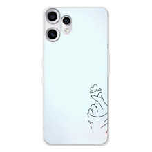 Чохол (Знак сердечка) для Nothing CMF Phone 2 Pro – Сердечко на блакитному