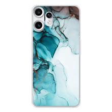 Чехол для Нотинг СМФ Фон 2 Про - с принтом (Дизайнерские) (AlphaPrint) (Бирюзовый мрамор)
