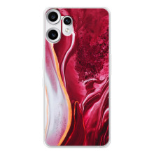 Чехол для Нотинг СМФ Фон 2 Про - с принтом (Дизайнерские) (AlphaPrint) (Мрамор красный)