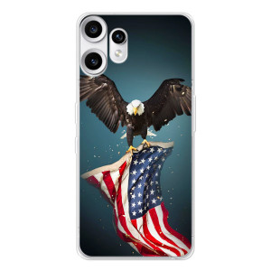 Чехол Флаг USA для Nothing CMF Phone 2 Pro – Орел и флаг