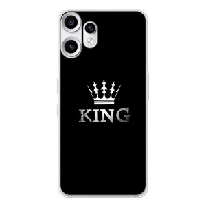Чехол (Корона на чёрном фоне) для Нотинг ЦМФ Фон 2 Про – KING