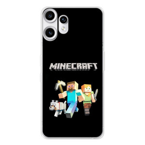Чехол Майнкрафт на Nothing CMF Phone 2 Pro (AlphaPrint) Minecraft