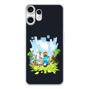 Чехол Майнкрафт на Nothing CMF Phone 2 Pro (AlphaPrint) Minecraft