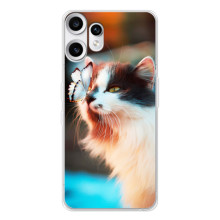 Чохол на Натанґ ЦМФ Фон 2 Про з Котиками (VPrint) (Котик з метеликом)