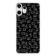 Чохол з принтом для Nothing CMF Phone 2 Pro (AlphaPrint) Модні коти (Маленькі котики)