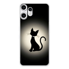 Чохол з принтом для Nothing CMF Phone 2 Pro (AlphaPrint) Модні коти (Силует котика)