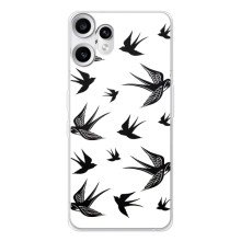 Чехол с птицами на Nothing CMF Phone 2 Pro (VPrint) (Ласточки)