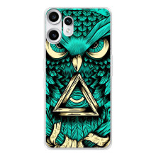 Чехол с птицами на Nothing CMF Phone 2 Pro (VPrint) (Сова с глазом)