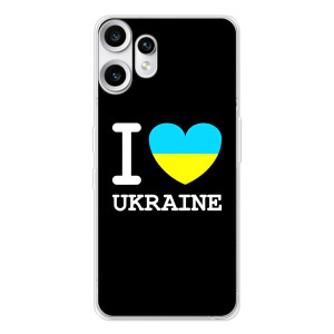 Чехол с Украинской символикой на Нотинг ЦМФ Фон 2 Про – I Love Ukraine