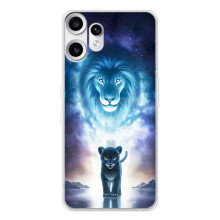 Чехол со Львом для Nothing CMF Phone 2 Pro (VPrint) (Маленький лев)