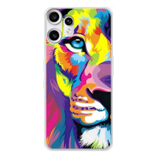 Чехол со Львом для Nothing CMF Phone 2 Pro (VPrint) (Яркий Лев)