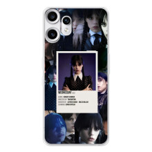 Чехлы Венсдей на Nothing CMF Phone 2 Pro Уэнсдей (AlphaPrint) (коллаж Уэнздей)