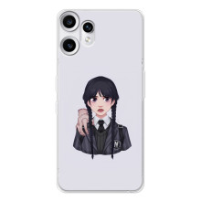 Чехлы Венсдей на Nothing CMF Phone 2 Pro Уэнсдей (AlphaPrint) (Уэнздей и Вещь)