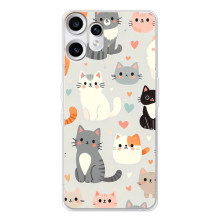 Чехол с рисунком кот на Nothing CMF Phone 2 Pro